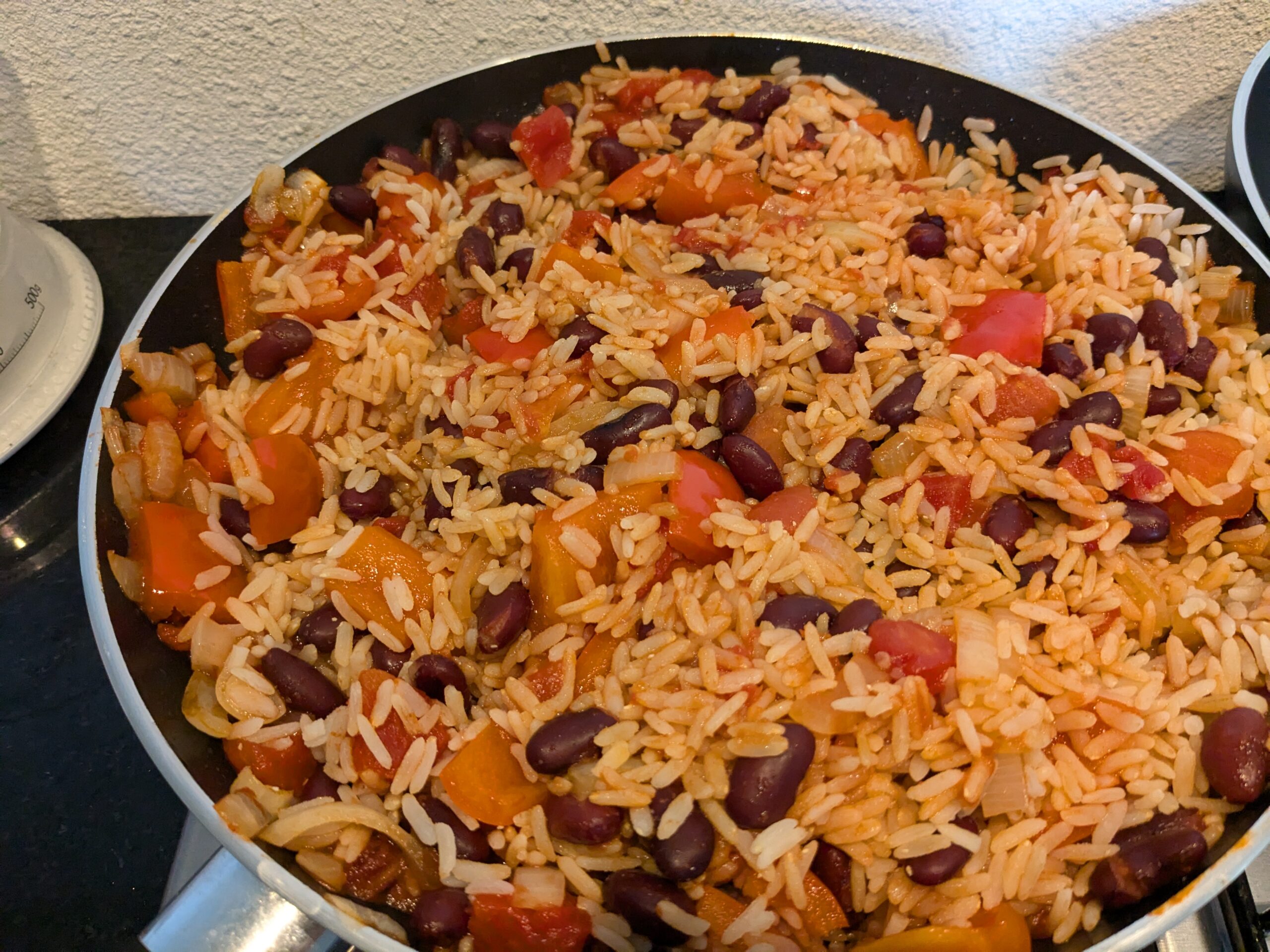 Chili met groente en rijst